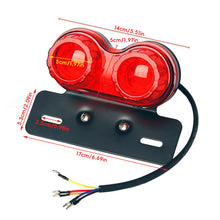 Load image into Gallery viewer, Retro Motorbike Taillight Rear Lamp LED Motorcycle Tail Turn Signal Light For ATVs Dirt Bike Scooter Turn Signal Lamps