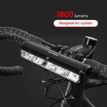 Load image into Gallery viewer, 1800LM 3 Led MTB Bicycle Front Lights 2000MAH Rechargeable Bike Light Flashlight Outdoor Cycling Bike Accessories for Electric Scooter