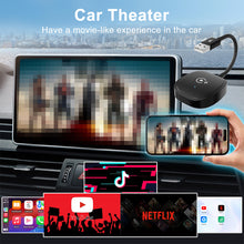 Load image into Gallery viewer, Upgrade Car Adapter Apple CarPlay Wired To Wireless Adapter Mini Box Plug And Play Dongle with Video Function For lPhone Benz Audi Mazda Kia Toyota VW Nissan Subaru