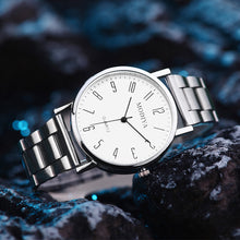 Load image into Gallery viewer, Simple Gold Luxury Men Retro Versatile Quartz Cute Women's Watch Casual Round Dial Quartz Fashion Steel Strip Men Wristwatches