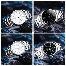 Load image into Gallery viewer, Simple Gold Luxury Men Retro Versatile Quartz Cute Women's Watch Casual Round Dial Quartz Fashion Steel Strip Men Wristwatches