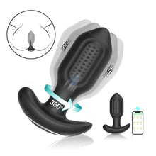 Load image into Gallery viewer, Charging Remote Control APP Scratch Free Twisting Vibration Remote Control Silicone Anal Plug Sexy Female and Male Sex Toys