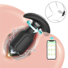 Load image into Gallery viewer, Charging Remote Control APP Scratch Free Twisting Vibration Remote Control Silicone Anal Plug Sexy Female and Male Sex Toys