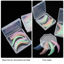 Load image into Gallery viewer, 4 Pairs Jelly Color Self Adhesive Keratin Eyelash Perm Silicone Pad Eyelash Perming Pad Reusable False Eye Lash Curler Lift Shield Pad