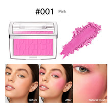 Load image into Gallery viewer, 3D Relief Blush Palette Embossed Powder Blush Peach Pink Coral Tint Makeup Brown Cheek Contour Rouge Face Brightens Cosmetics