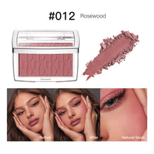Load image into Gallery viewer, 3D Relief Blush Palette Embossed Powder Blush Peach Pink Coral Tint Makeup Brown Cheek Contour Rouge Face Brightens Cosmetics