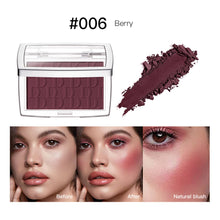 Load image into Gallery viewer, 3D Relief Blush Palette Embossed Powder Blush Peach Pink Coral Tint Makeup Brown Cheek Contour Rouge Face Brightens Cosmetics
