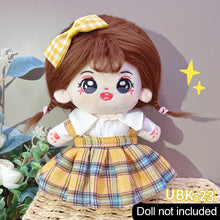Load image into Gallery viewer, 20CM Cotton Doll Rompers Cartoon Plush Doll Replacement Outfit Lolita Dress Playing House Accessories Mini Clothes