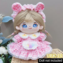 Load image into Gallery viewer, 20CM Cotton Doll Rompers Cartoon Plush Doll Replacement Outfit Lolita Dress Playing House Accessories Mini Clothes