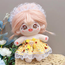 Load image into Gallery viewer, 20CM Cotton Doll Rompers Cartoon Plush Doll Replacement Outfit Lolita Dress Playing House Accessories Mini Clothes