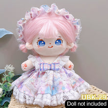 Load image into Gallery viewer, 20CM Cotton Doll Rompers Cartoon Plush Doll Replacement Outfit Lolita Dress Playing House Accessories Mini Clothes