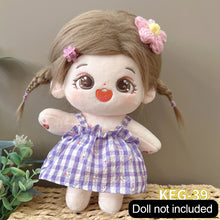 Load image into Gallery viewer, 20CM Cotton Doll Rompers Cartoon Plush Doll Replacement Outfit Cute Dress Playing House Accessories Mini Clothes