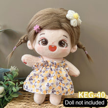 Load image into Gallery viewer, 20CM Cotton Doll Rompers Cartoon Plush Doll Replacement Outfit Cute Dress Playing House Accessories Mini Clothes