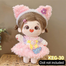 Load image into Gallery viewer, 20CM Cotton Doll Rompers Cartoon Plush Doll Replacement Outfit Cute Dress Playing House Accessories Mini Clothes