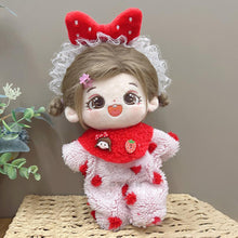 Load image into Gallery viewer, 20CM Cotton Doll Rompers Cartoon Plush Doll Replacement Outfit Cute Dress Playing House Accessories Mini Clothes