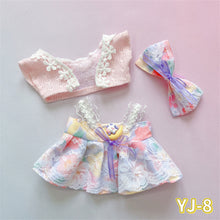 Load image into Gallery viewer, 20CM Cotton Doll Rompers Cartoon Plush Doll Replacement Outfit Lolita Dress Playing House Accessories Mini Clothes