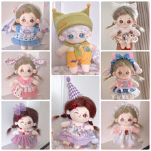 Load image into Gallery viewer, 20CM Cotton Doll Rompers Cartoon Plush Doll Replacement Outfit Lolita Dress Playing House Accessories Mini Clothes