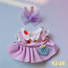 Load image into Gallery viewer, 20CM Cotton Doll Rompers Cartoon Plush Doll Replacement Outfit Lolita Dress Playing House Accessories Mini Clothes