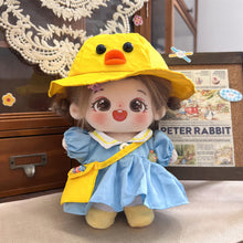 Load image into Gallery viewer, 20CM Cotton Doll Overalls Cartoon Plush Doll Replacement Outfit Playing House Accessories Mini Clothes