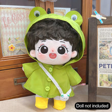 Load image into Gallery viewer, 20CM Cotton Doll Overalls Cartoon Plush Doll Replacement Outfit Playing House Accessories Mini Clothes