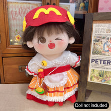 Load image into Gallery viewer, 20CM Cotton Doll Rompers Cartoon Plush Doll Replacement Outfit Lolita Dress Playing House Accessories Mini Clothes