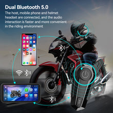 Load image into Gallery viewer, 6.25 inch Wireless Carplay Android Auto Motorcycle GPS Navigation IP67 Waterproof DVR Drive Recorder Moto Monitor WIFI