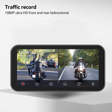 Load image into Gallery viewer, 6.25 inch Wireless Carplay Android Auto Motorcycle GPS Navigation IP67 Waterproof DVR Drive Recorder Moto Monitor WIFI