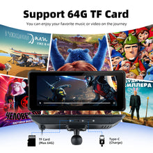 Load image into Gallery viewer, 7.0inch IPS Wireless Motorcycle CarPlay Navigation Android Auto Airplay Motorcycle Wireless Helmet Screen DVR with Dual Bluetooth