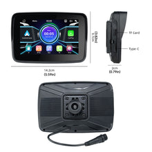 Load image into Gallery viewer, 5inch IPS Screen Portable Motorcycle Navigation Apple CarPlay Android Auto Display Screen Motorcycle Wireless Monitor Bluetooth Waterproof IP67
