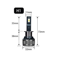 Load image into Gallery viewer, 1PC 200W Car LED Headlight H1 H8 H11 HB3 HB4 9005 9006 H4 H7 LED Lights 6000K 50000LM Auto LED Lamp Turbo Fog Light Bulbs DC 12V