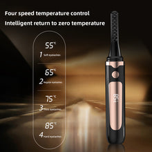 Load image into Gallery viewer, USB Charging Electric Eyelash Curler Four-speed Temperature Control Electric Heating Curling Eyelash Curler Long-lasting Shaping Eyelash Tool