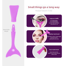 Load image into Gallery viewer, Multifunctional Silicone Eye Makeup Aid Convenient Eyeliner Eyeshadow Mascara Baffle Auxiliary Tool Portable Beauty Makeup Tool