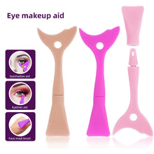 Load image into Gallery viewer, Multifunctional Silicone Eye Makeup Aid Convenient Eyeliner Eyeshadow Mascara Baffle Auxiliary Tool Portable Beauty Makeup Tool
