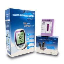 Load image into Gallery viewer, Blood Glucose Meter Household Precision Auto Coding Blood Glucose Monitor Test Paper Blood Measuring Instrument Health Monitoring
