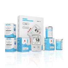 Load image into Gallery viewer, Household Precision Blood Glucose Meter Automatic Non-adjustable Code Blood Glucose Monitor Test Paper Blood Glucose Measuring Instrument