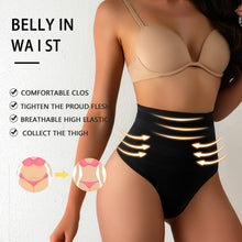Load image into Gallery viewer, Women Mid-waist Compression Pants Elastic Slim Waist Shaping Triangle Thong Comfortable Breathable Seamless Shapewear