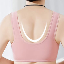 Load image into Gallery viewer, Lace Front Button Underwear Comfortable Soft Cotton Cup Vest Type Middle-aged And Elderly Without Underwire Underwear