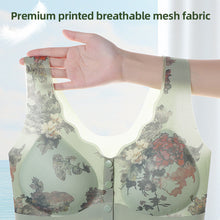 Load image into Gallery viewer, Printed Front Button Middle-aged And Elderly Underwear Lightweight Breathable Anti-sagging Without Underwire Underwear