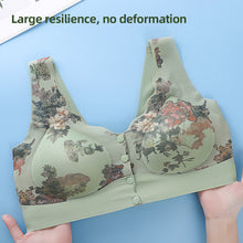 Load image into Gallery viewer, Printed Front Button Middle-aged And Elderly Underwear Lightweight Breathable Anti-sagging Without Underwire Underwear