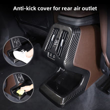 Load image into Gallery viewer, Car Rear Air Conditioning Outlet Vent Cover Trim Sticker Accessories Carbon Fiber ABS Style For BMW X1 U11 2023 2024