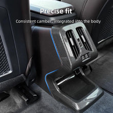 Load image into Gallery viewer, Car Rear Air Conditioning Outlet Vent Cover Trim Sticker Accessories Carbon Fiber ABS Style For BMW X1 U11 2023 2024