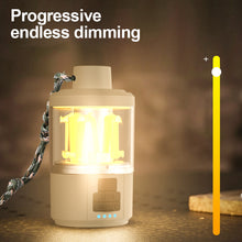 Load image into Gallery viewer, Outdoor Camping Retro Camping Light Waterproof Atmosphere Hand Light LED Long Life Flashlight Portable Power Bank