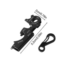 Load image into Gallery viewer, 1PC Outdoor Stainless Steel Keychain Multi-Functional EDC Gadget Portable Screwdriver Bottle Opener Nail File