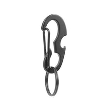 Load image into Gallery viewer, 1PC Multi-Function D-Type Beetle Opener Portable EDC Metal Climbing Button With Key Ring