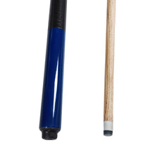 Load image into Gallery viewer, 1PC 13MM 1/2 Split Blue Handle Ash Wood Billiard Cue Stainless Steel Thread Connection American Head Pool Cue