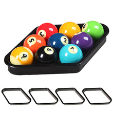 Load image into Gallery viewer, 1PC Billiards Black Plastic Diamond Shaped Nine-Ball Stand Shatter-Resistant Durable Swing Ball Frame Billiards Supplies