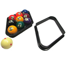 Load image into Gallery viewer, 1PC Billiards Black Plastic Diamond Shaped Nine-Ball Stand Shatter-Resistant Durable Swing Ball Frame Billiards Supplies