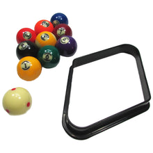Load image into Gallery viewer, 1PC Billiards Black Plastic Diamond Shaped Nine-Ball Stand Shatter-Resistant Durable Swing Ball Frame Billiards Supplies