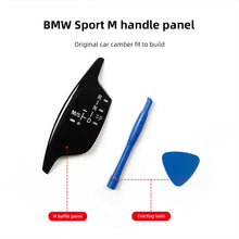 Load image into Gallery viewer, 3Pcs/Set Car Gear Shift Knob Panel Gear Button Cover Emblem Performance Transmitting Sticker For BMW 1 2 3 4 5 7 Series X1 X3 X4 X5 X6 M3 M5