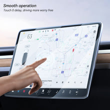 Load image into Gallery viewer, Car GPS Navigation High-definition Tempered Glass Screen Dashboard Display Protector Cover Interior Protective Film Accessories With Tool For Tesla Model 3 Y